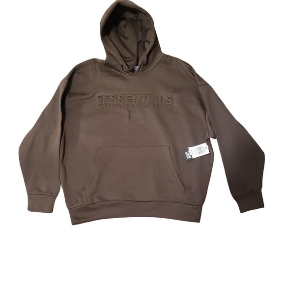 Essentials Men's Brown Hoodie - Picture 1 of 3
